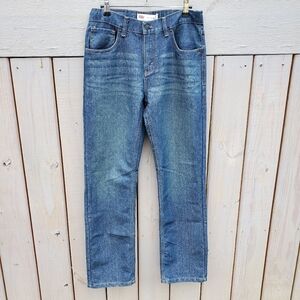 Levi's 514 Boy's 18 Reg (30×30) Straight Leg Jeans Dark Wash Adjustable Waist